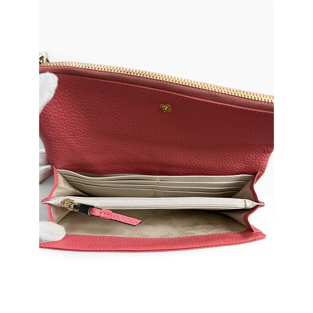 Radley London Coleman Street Large Flapover Matinee Wallet Pink Leather